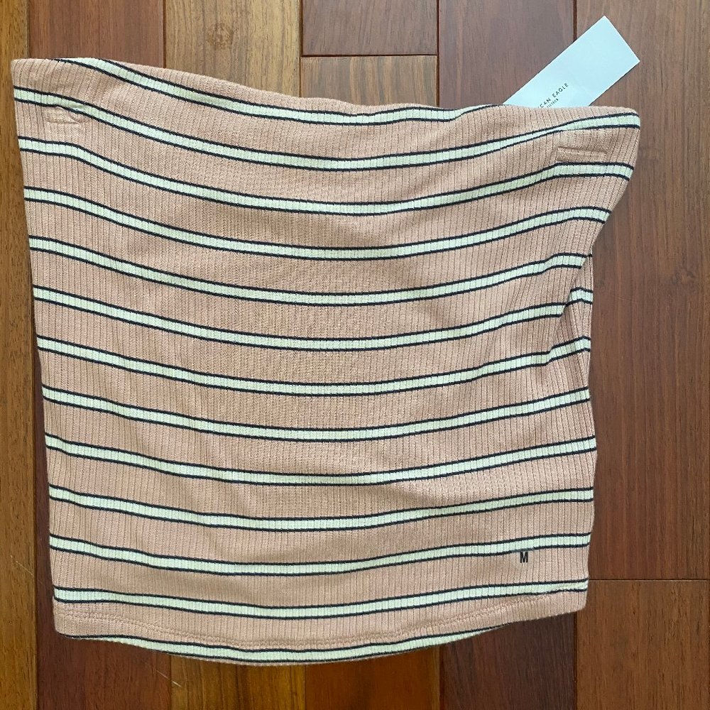 American Eagle Striped Tube Top